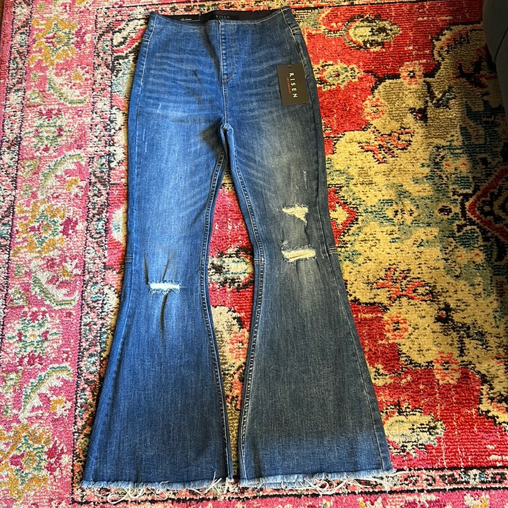New Risen Pull-On Flare Jeans